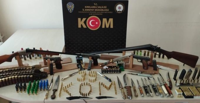 Kırklareli’nde silah kaçakçılığı operasyonu: 2 şüpheli tutuklandı